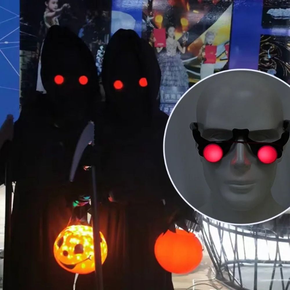 Glow In The Dark Party Glasses - E9 Lunettes d'Halloween à Yeux Rouges