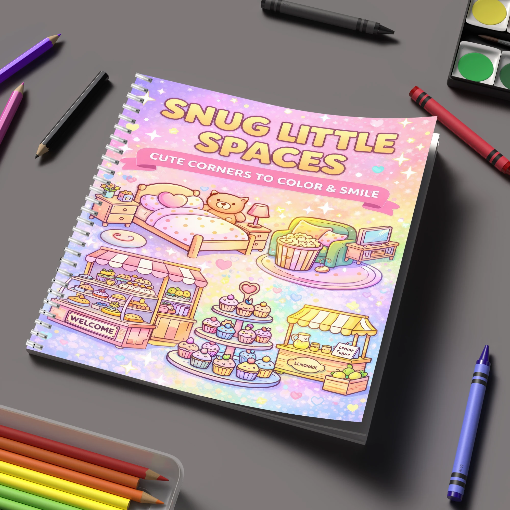 Party Supplies - Livre de coloriage Little Spaces pour