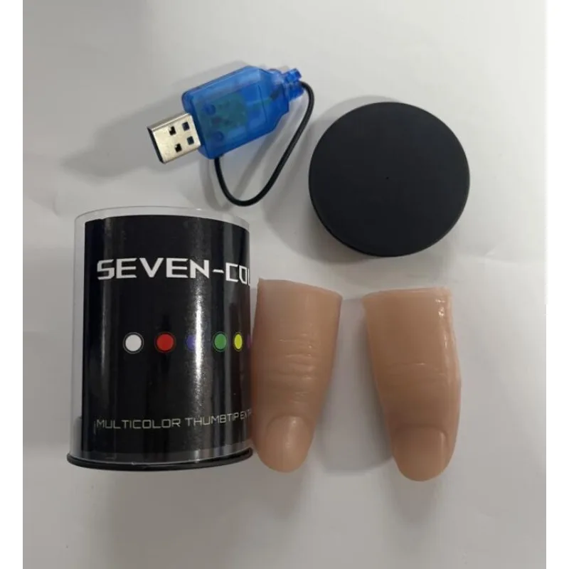 Seven couleurs lumière LED pou - Thumb Tip Magic Trick Set avis et prix
