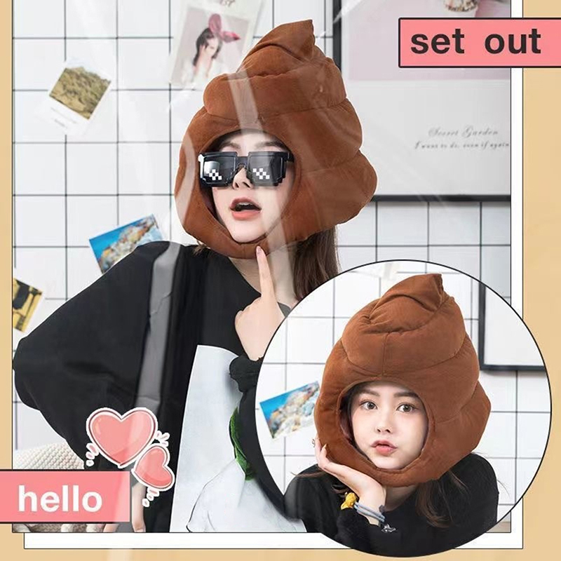 Chapeau en peluche en forme de - Fake Poop Gag Gift avis et prix