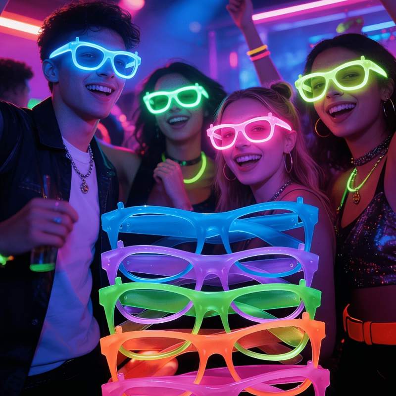 2/12 pièces de lunettes néon l - Glow In The Dark Party Glasses avis et prix