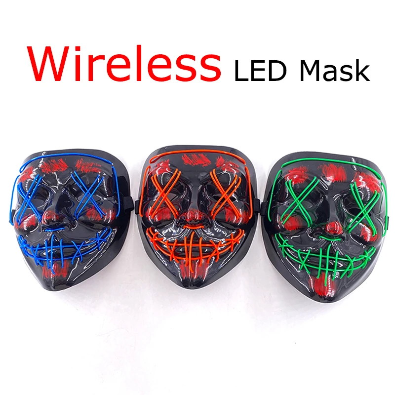 Masque lumineux à LED néon san - Led Purge Mask Halloween avis et prix
