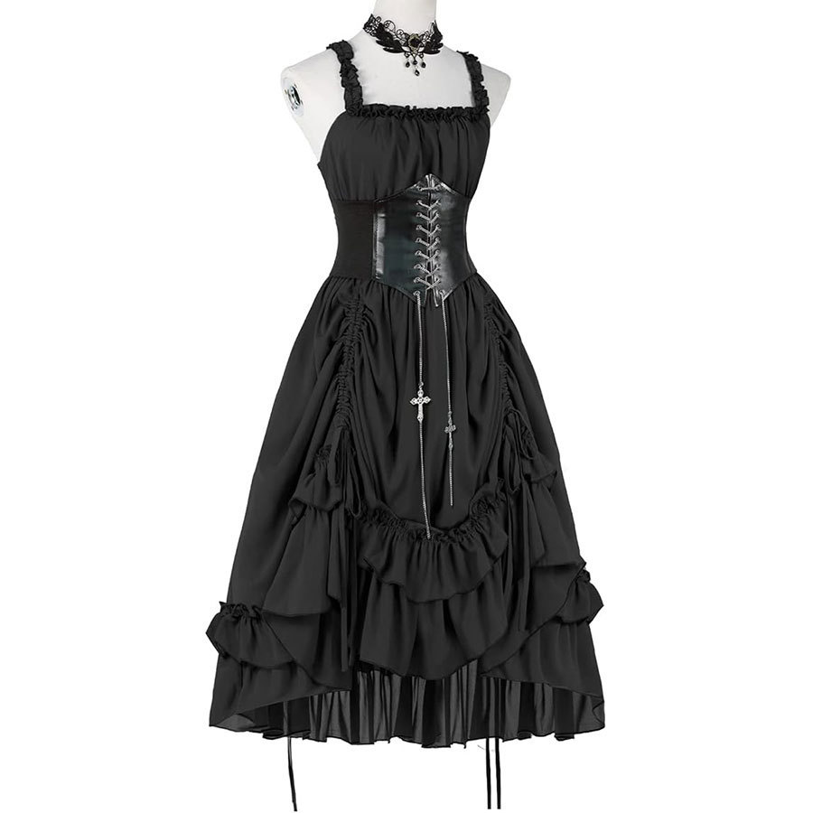 Robe Gothique Femme Corset Nui - Medieval Renaissance Dress Women avis et prix