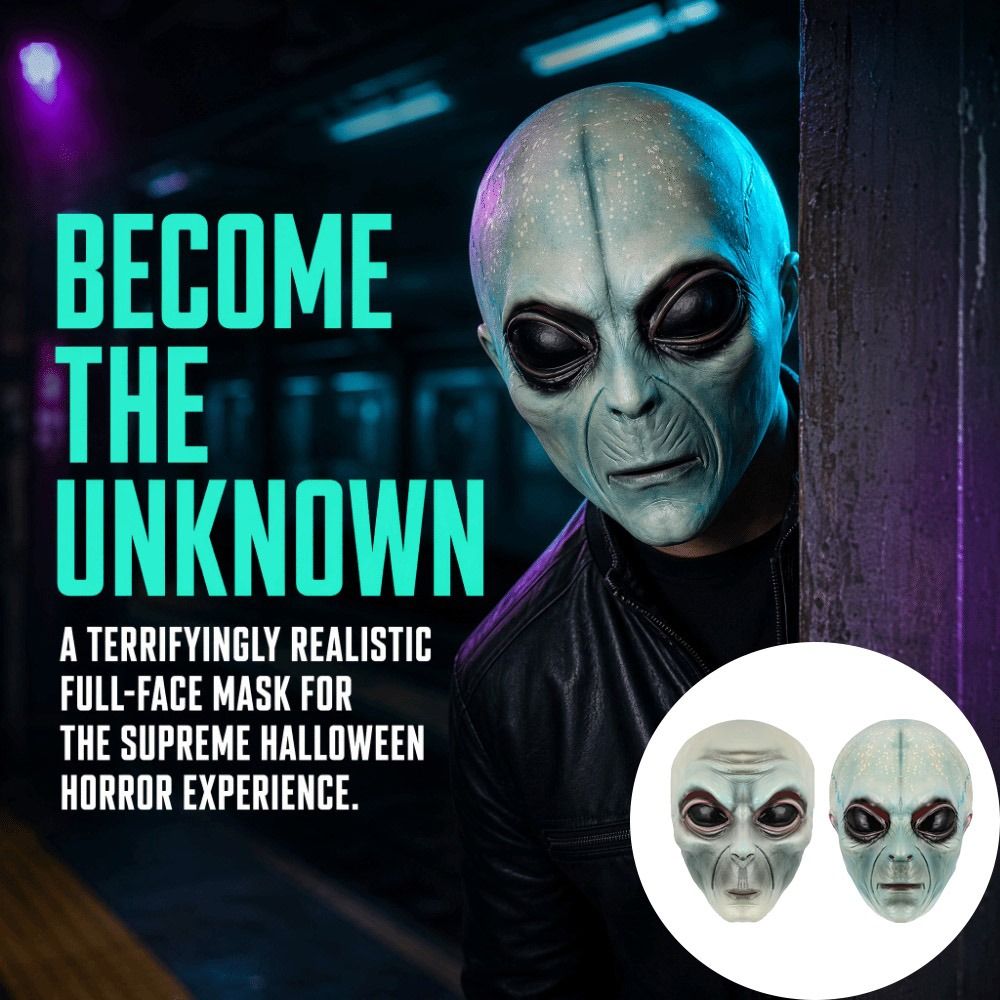 Masque Alien en Latex Vert, Ma - Latex Alien Mask Realistic avis et prix