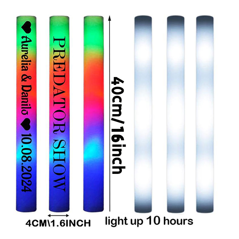 30 bâtons lumineux en mousse L - Flashing Led Foam Sticks Party avis et prix